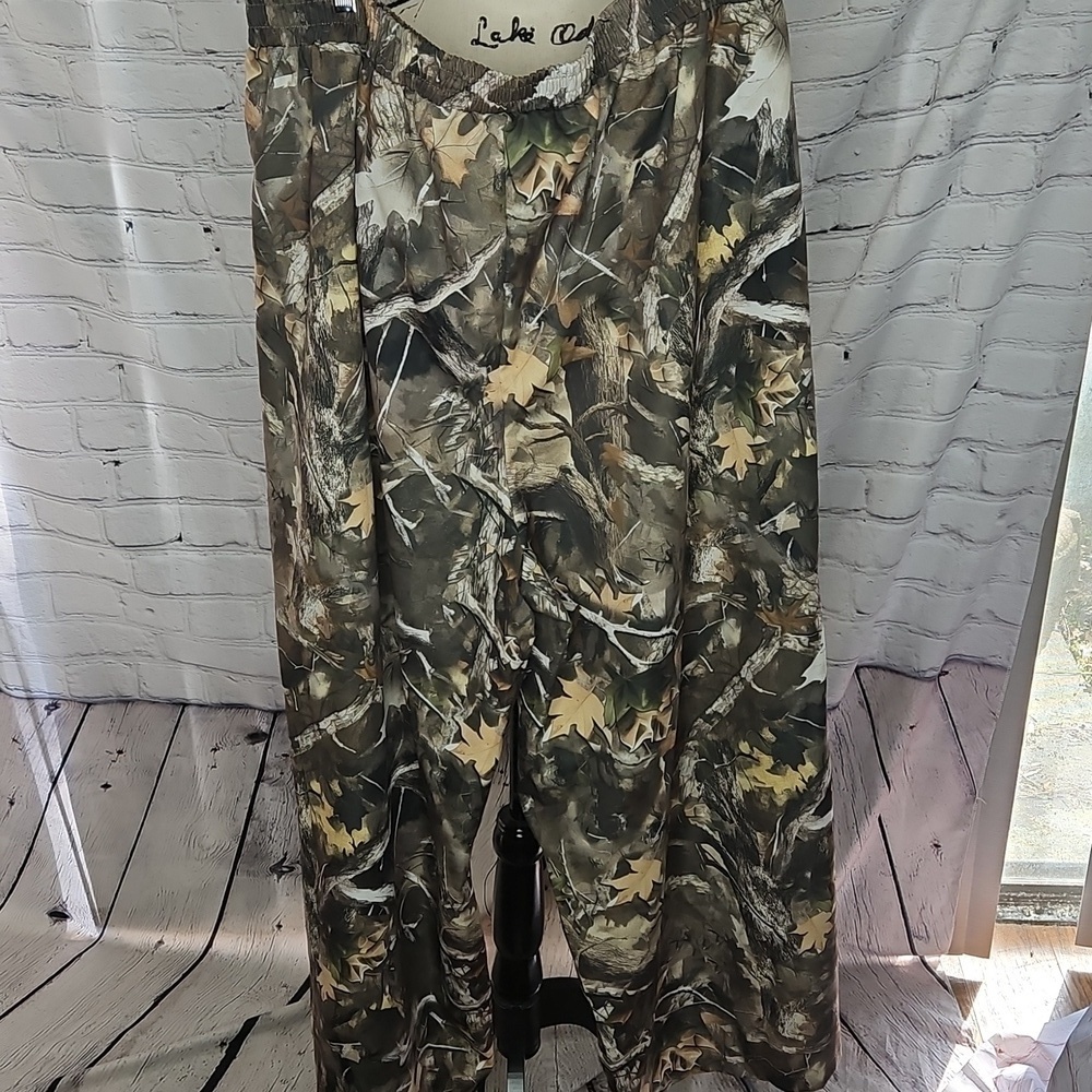 SHEIN Green Tree Camo Elastic Waist Pants Size 4XL - Picture 5 of 5